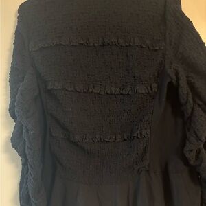 We The Free Black Textured Blazer